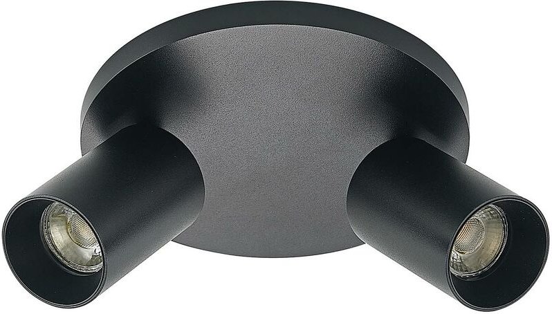 Arcchio - Brinja Deckenstrahler, rund 2-fl., schwarz - Schwarz
