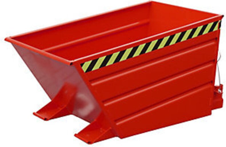 Bauer Kippbehälter mit Hebelverschluß VD 500, lackiert, Feuerrot