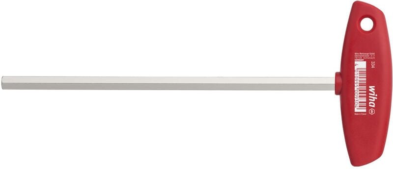 Stiftschlüssel mit Quergriff Sechskant glanzvernickelt 8,0 mm (00930) - Wiha