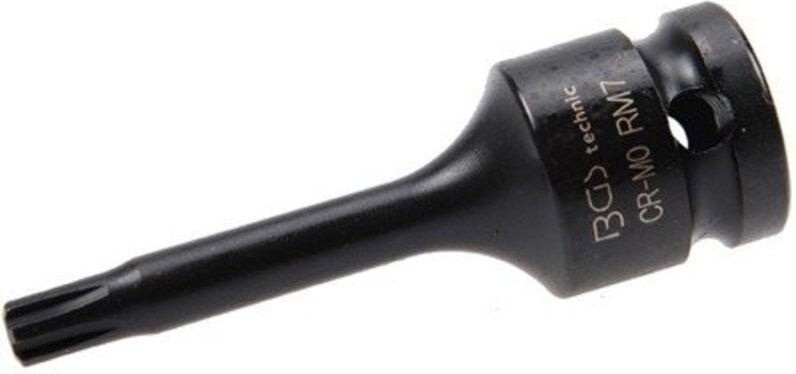 Bgs Technic - Kraft-Bit-Einsatz Länge 75 mm Antrieb Innenvierkant 12,5 mm (1/2') Keil-Profil (für ribe) M7