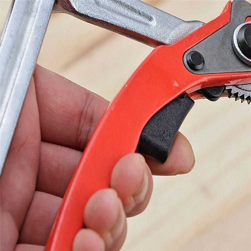 Ratschen-Tischklemme, Schnellspannstange, Stahlklemmung, F-Schienenclip für Loch- und Führungsschienensystem