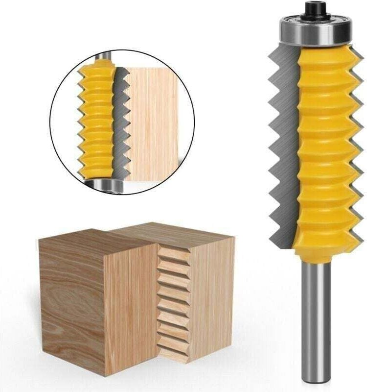 8-mm-Schaft, erhabene Platten-V-Bits, Verbindungsfingerverbindungen, Leimholzfräser, Zapfen, Holzbearbeitungskegel, Zapf...