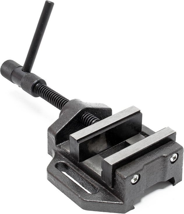 Wiltec - Maschinenschraubstock 100 mm Backenbreite, Schraubstock für Werkstatt, Bohrmaschinenschraubstock als Spannwerkz...