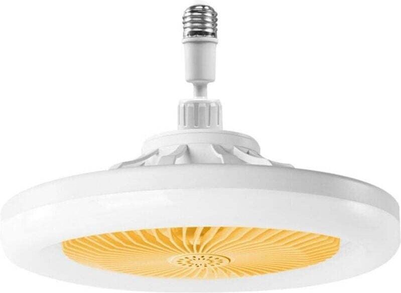 Deckenventilator mit Licht, Deckenventilator mit Fernbedienung, leiser Deckenventilator (Gelb) - Ulisem