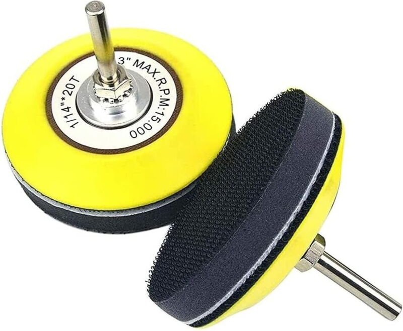 Stück 75-mm-Schleifpads/Polierpads mit 1/4-Zoll-Dorn, Schleifscheiben mit Klettverschluss, selbstklebende Schleifscheibe...