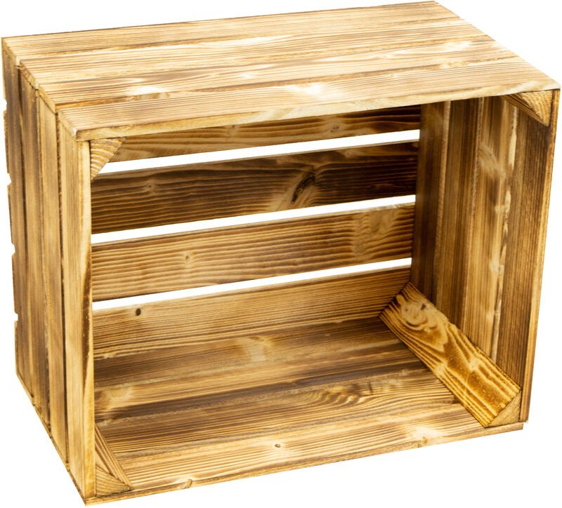 Geflammte Holzkiste-n wr Weinkiste-n Obstkisten Dekoration Couchtisch Apfelkisten Holzkiste 6er set