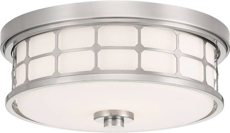 Elstead Guardian - 2 Leichte Unterputzmontage - Nickel gebürstet, E27