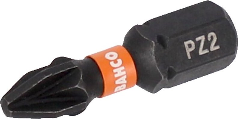 1/4 Torsion Bits für Pozidriv Schrauben 25 mm - PZ2 - 25 Stk./Blisterpackung - Bahco