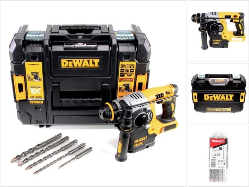 DeWalt DCH 273 NT Akku Kombihammer 18V 2,1J SDS-Plus Brushless + TSTAK + 5x Hammerbohrer - ohne Akku, ohne Ladegerät
