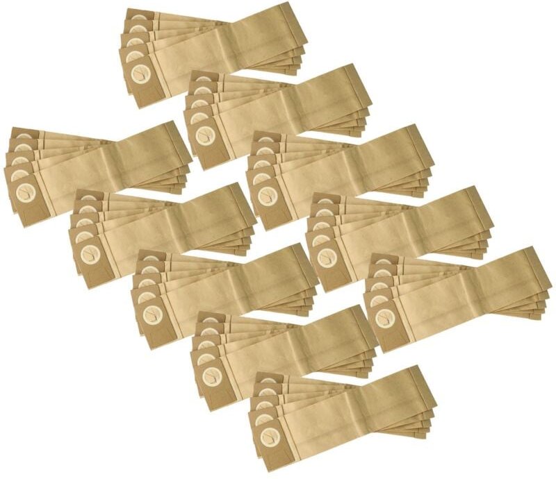 vhbw 50x Staubbeutel Ersatz für Taski Tapiset 45, 8502.16, 7615400502516, Tapiset 38 für Staubsauger - 38,5cm x 10cm bra...