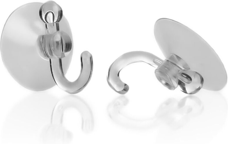 BigDean 40x Saugnapf mit Haken - 30 mm - extra stark - Fenster Saugnoppen Saughaken Saugknöpfe für Lichterketten, Weihna...