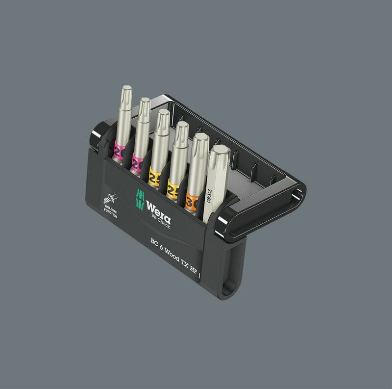 Bit-Sortiment, Bit-Check 6 Wood tx hf 1 sb, 6-teilig, 05073639001 - Wera