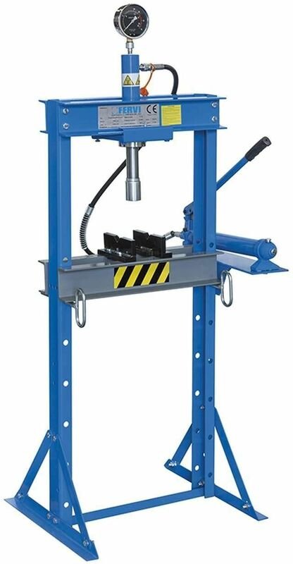 Hydraulikpresse hydraulische presse handpresse 12 ton werkstattpresse Fervi P001
