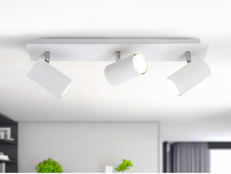 LED Deckenstrahler Weiß 3-flammig, Breite 48cm