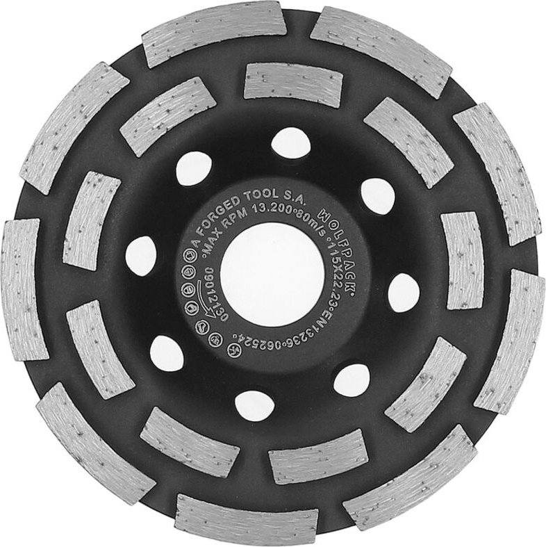Diamantscheibe 115 mm Doppelsegmentkrone