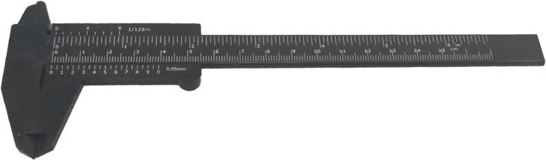 Messschieber 0-150 mm Zoll metrisch Doppelskala Messgerät für Außendurchmesser und Innentiefe mit Leuchtfunktion
