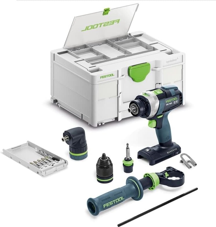 Thumbnail - Akku-Schlagbohrschrauber quadrive tpc 18/4-Basic-Set - Festool
