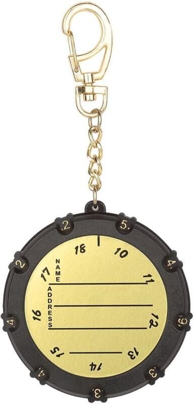 Golf-Punktezähler, 18 Löcher, Golfer-Punktezähler, runder Golfer-Punktezähler mit Clip - Ahlsen