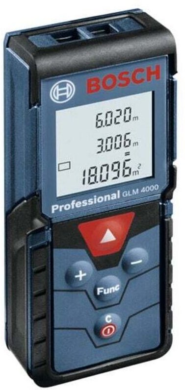 40-m-Laser-Entfernungsmesser – Genauigkeit +/- 1,5 mm – Wasserdicht nach IP54 – Großes, hintergrundbeleuchtetes Display ...