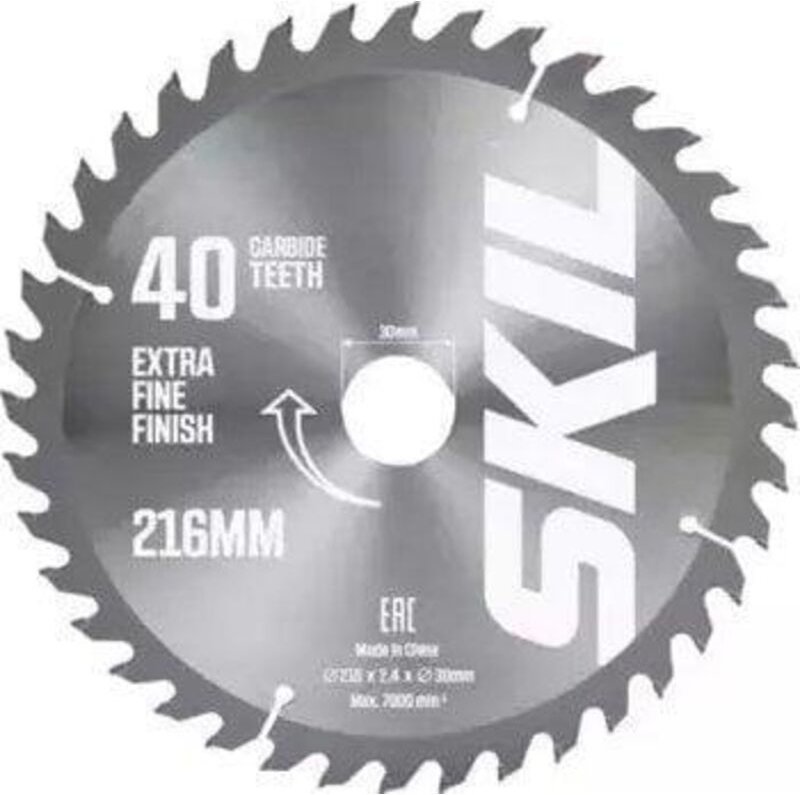 Skil Sägeblatt 216 mm Metall 40 Zähne kompatibel mit 1305 1310