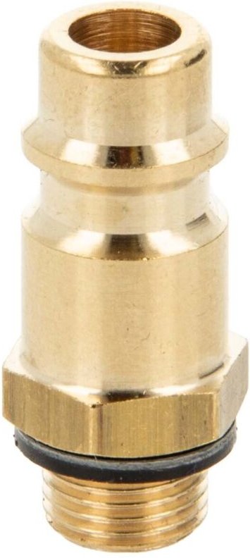 Druckluft Stecktülle NW 7,2 x G 1/8 Zoll Außengewinde, mit Dichtung, Typ 26SF, Messing blank