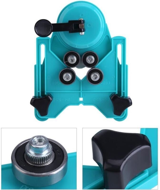 4–80 mm verstellbarer Zentrierhalter für Fliesensägen mit Saugnapfhalterung – 1 Stück