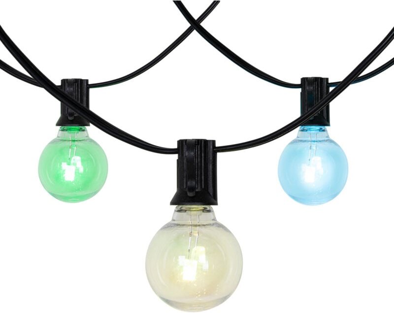 Lichterkette für den Außenbereich 10m inkl. led 10 Lichter rgbw Solar - Russell