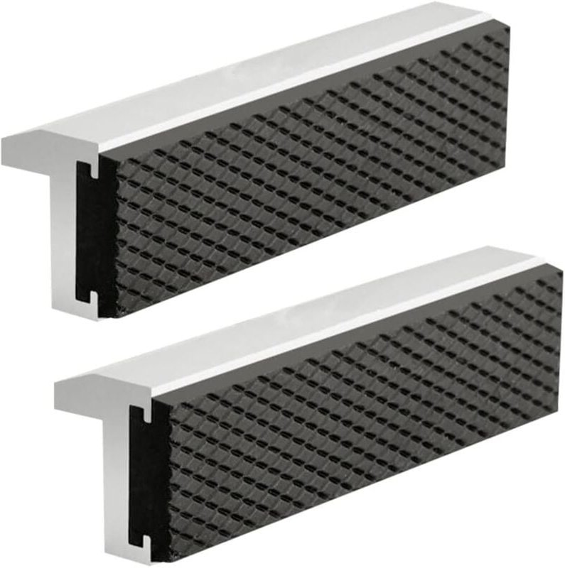 Schraubstock-Backenschutz, Schraubstock mit Schutzbacken, extra weiches Backenzubehör, Aluminium-Ersatzbacken mit Magnet...