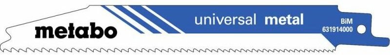 Metabo - 2 Säbelsägeblätter universal metal 150 x 0,9 mm, BiM, progressiv (631911000)