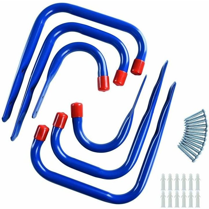 Montagehaken Wandhaken Haken Hakenset Universalhaken 6er Set Blau