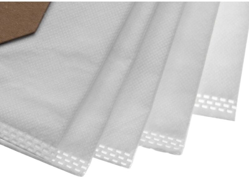 20x Staubsaugerbeutel kompatibel mit Bosch gas 55 m afc Professional Staubsauger - Mikrovlies, 74cm x 19,7cm, Weiß - Vhb...