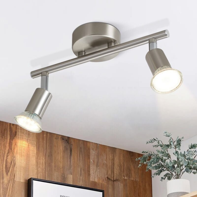 Led Deckenstrahler 2 Flammig - Flur Deckenleuchte Modern Deckenlampe GU10 Deckenspot Schwenkbar 330°Drehbar Spot Strahle...