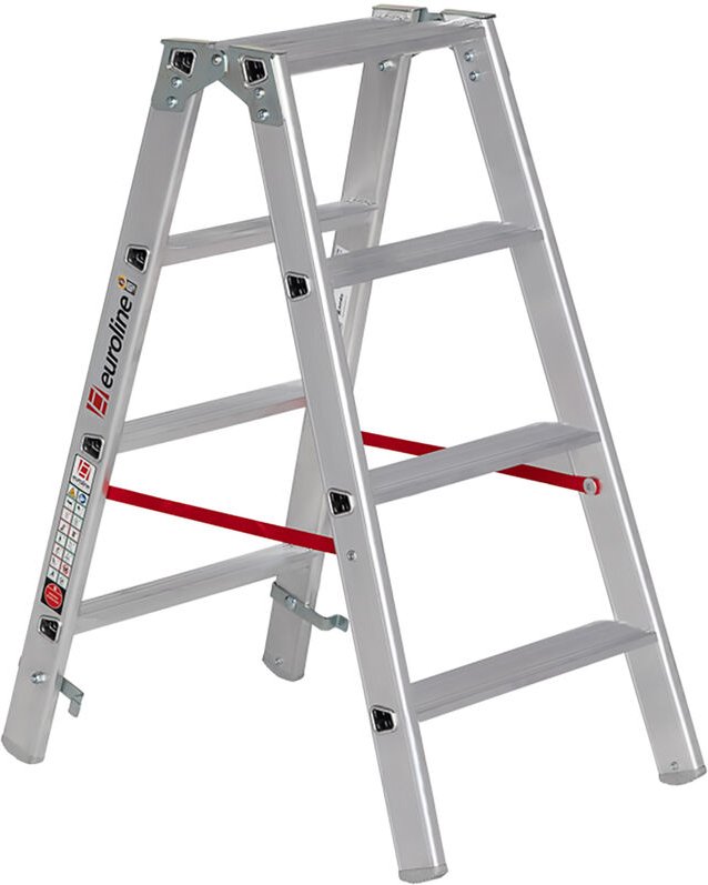 Euroline 20577 Stufenstehleiter 2x4 Stufen