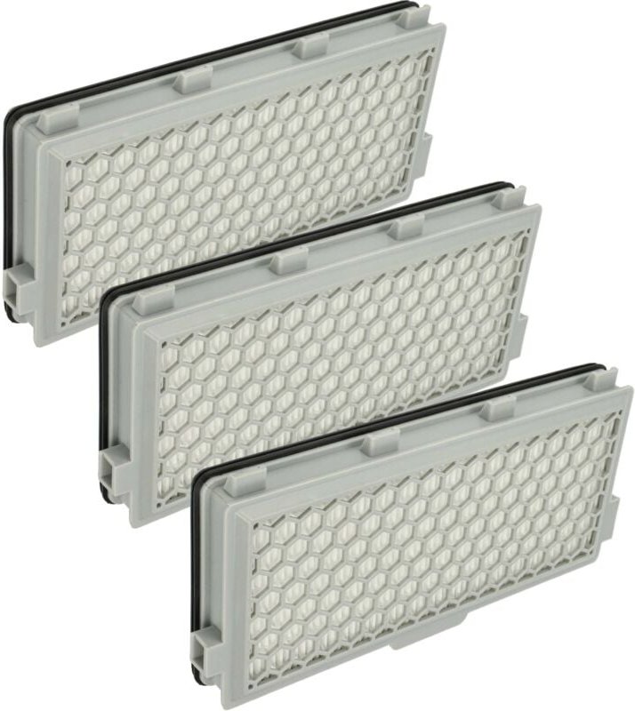3x Staubsaugerfilter kompatibel mit Miele Compact C1, Complete C2, C2, C1 Ecoline, C2 Powerline Staubsauger - hepa Abluf...