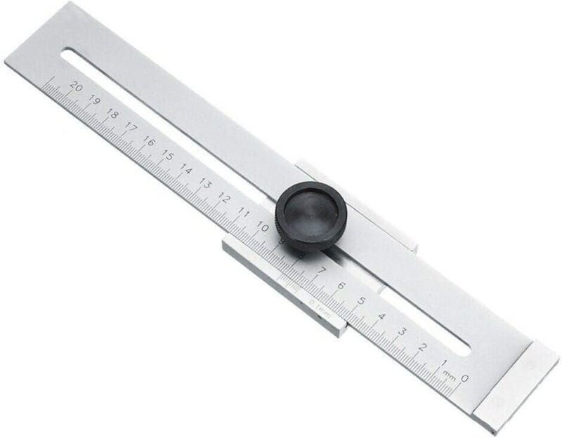 Memkey - Kohlenstoffstahl-Lineal, Kohlenstoffstahl-Lineal, Metalllineal zum Anreißen, Markieren, Holzbearbeitungsschaber