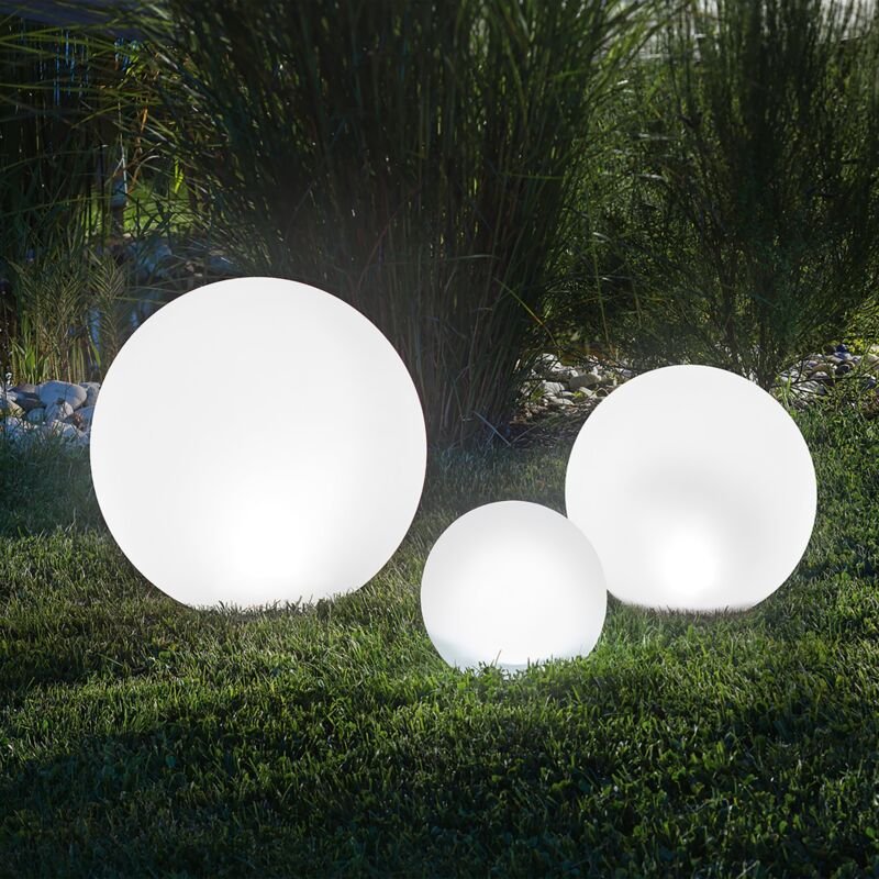 Esotec - Solar Leuchtkugel 3er set multicolor Kugelleuchte Garten outdoor 102614