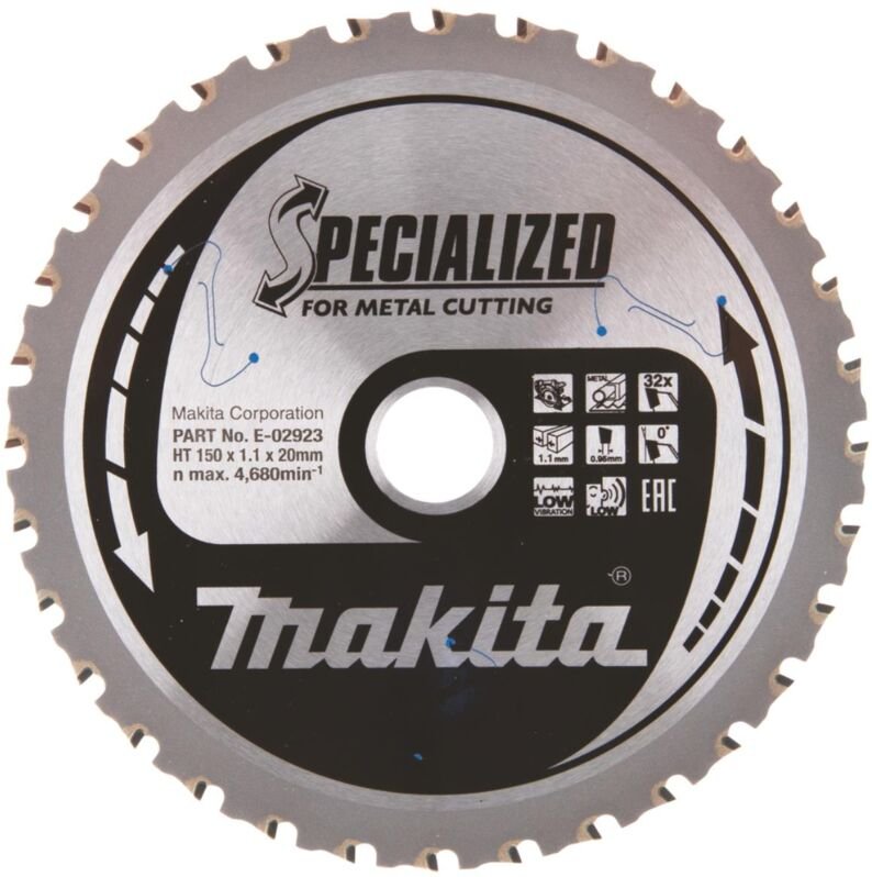Makita E-02939 Kreissägeblatt TCT Efficut 150x20mm 32T Metall