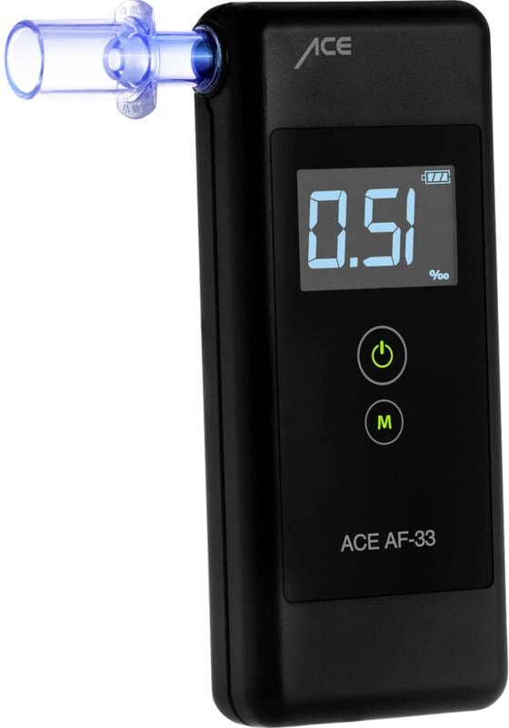 Thumbnail - ACE - AF-33 Alkoholtester Dunkelgrau 0.00 bis 5.00 ‰ inkl. Display