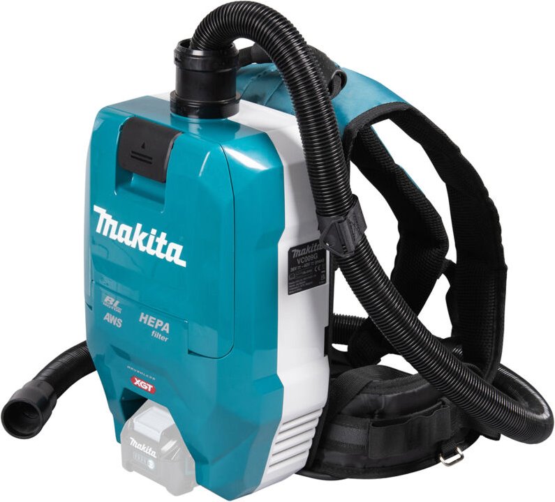 Makita - Werkzeug - 40V Akku-Rucksackstaubsauger, Volumen 2 l, ohne Akku und Ladegerät VC009GZ01
