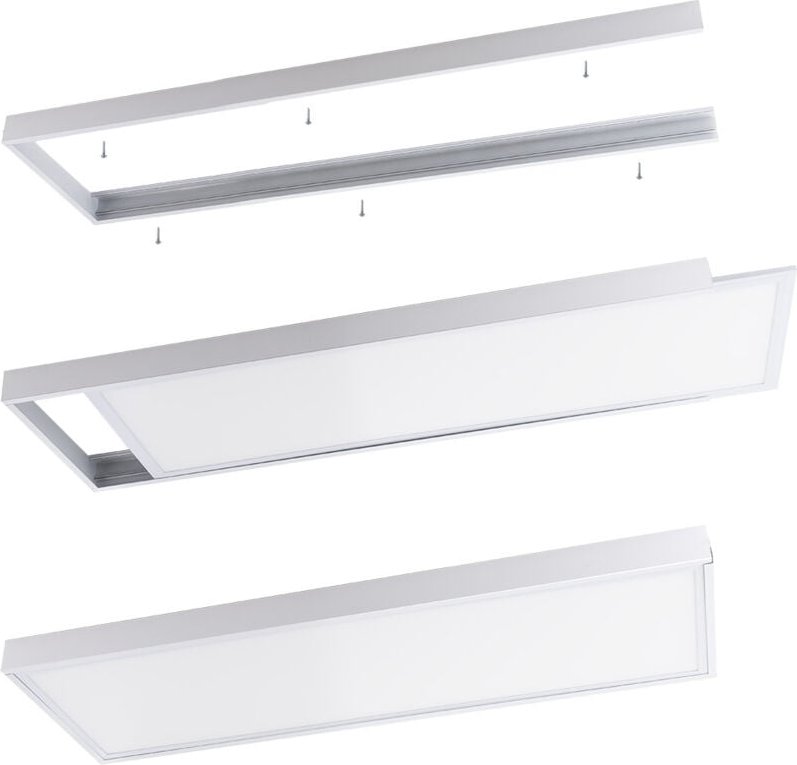 Einbaurahmen Oberflächenmontage led -Tafel 120x60Cm