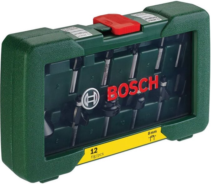 Zubehör - Fräser-Set, 12-tlg. 2607019466 - Bosch