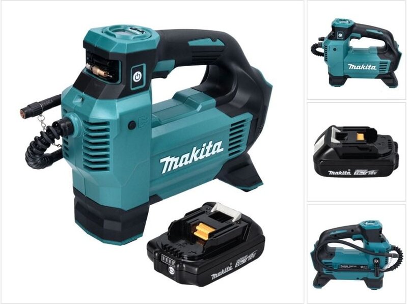 Makita DMP 181 A1 Akku Kompressor 18 V 11,1 bar + 1x Akku 2,0 Ah - ohne Ladegerät