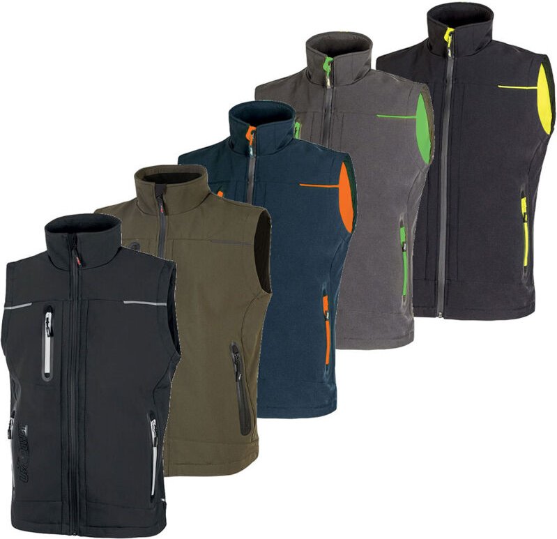 Unisex Softshell-Arbeitsweste ohne Ärmel UNIVERSE Grau XL