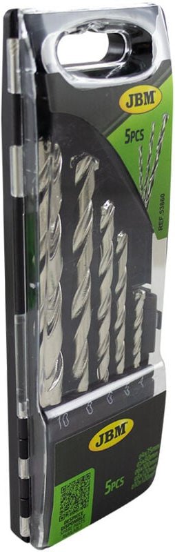 JBM - Koffer mit 5 verchromten Betonbohrern (ø 4 - 10) 53860