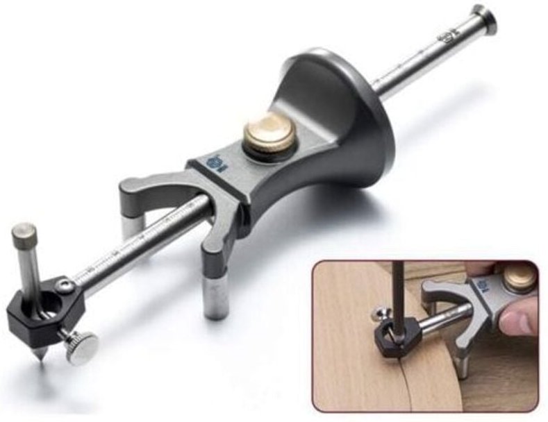 ZVD- DIY Scriber Holz-Mehrzweck-Scribe-Tools Multifunktionale Zeichnungslinien und Bögen