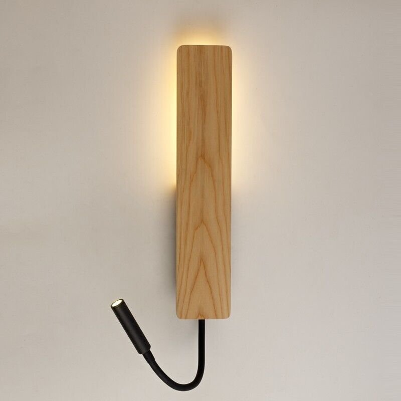 RENOIR 5W + 3W LED HOLZ Wandleuchte MIT USB CR 43-162-08-116