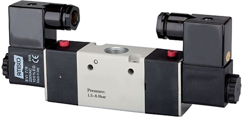 Riegler 3/2-Wegeven elektrop. »3V«, bista., G 1/4, 230 V, 50 Hz, 850l/min