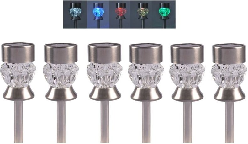 Solarleuchten Farbwechsler 6er-Set Solarlampen Gartenlampe Solarleuchte