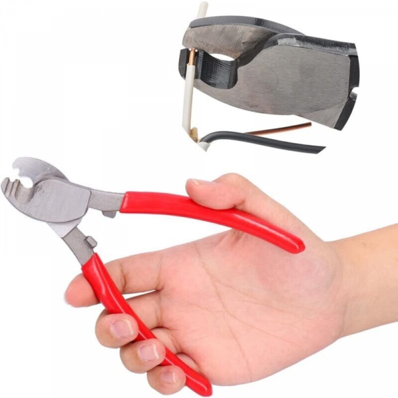 Cyslmuk - Kabelzange, tragbarer Kabelschneider, Kupfer- und Aluminium-Isolierungszange für Aluminium-, Kupfer- und Kommu...