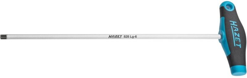 Hazet 828LG-6 Schraubendreher mit T-Griff 6kt SW 6 extra lang